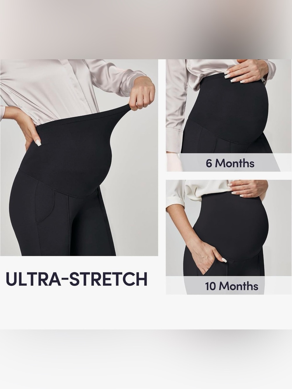 Black High-Waist Maternity pant
